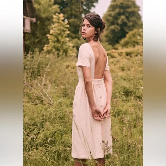 Sézane Sezane Odalie Dress Rosy Beige FR 36 / US 4 - Picture 4 of 10